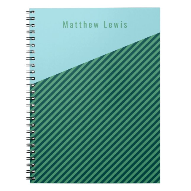Carnet de nom personnalisable à motif de bande ver (Devant)