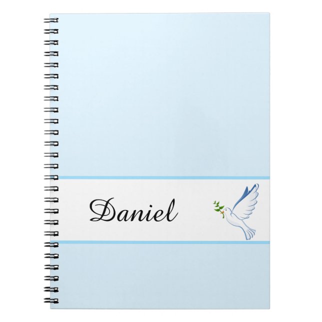 Carnet de nom personnalisé Carnet de colombe (Devant)