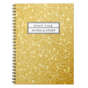 Carnet de nom personnalisé Cute Faux Parties scint