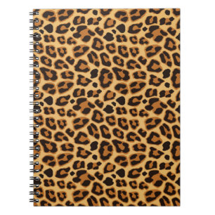 Carnet de notes à motif peau d'animal léopard