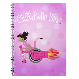 Carnet de notes à spirale bleu de ClaraBelle