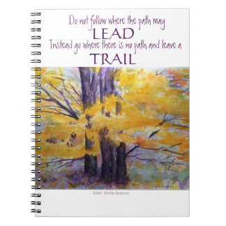 Carnet de notes à spirale d'art d'aquarelle