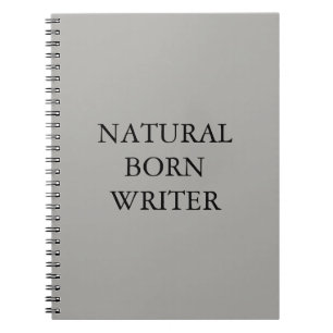 Carnet de notes à spirale d'auteur de naissance