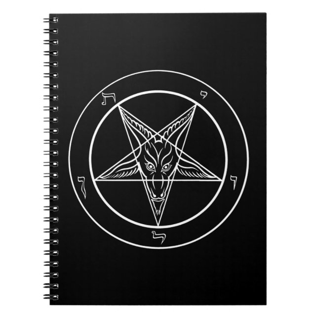 Carnet de notes à spirale de Baphomet (Devant)