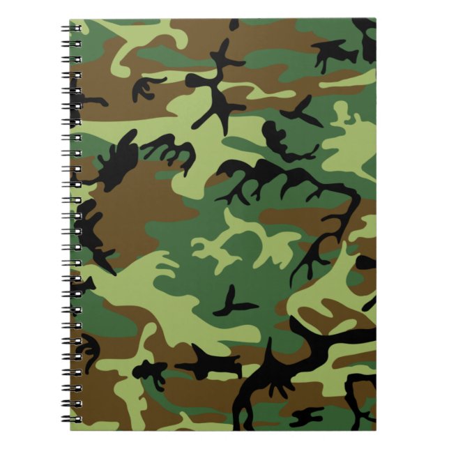 Carnet de notes à spirale de camouflage (Devant)