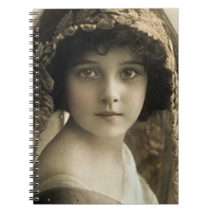 carnet de notes à spirale de journal vintage de