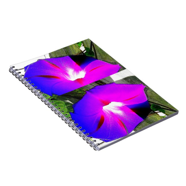 Carnet de notes à spirale de matin de fleur (Côté Droit)