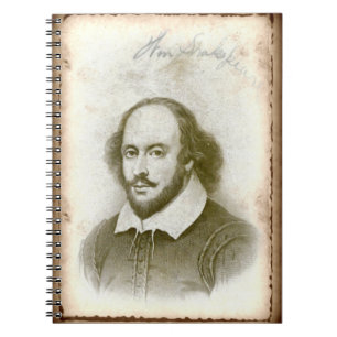 Carnet de notes à spirale de Shakespeare