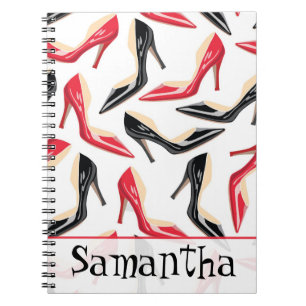 Carnet de notes à spirale de Stilletto de talons