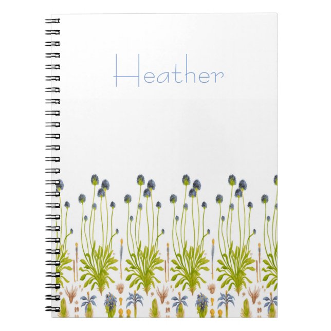 Carnet de notes à spirale FLORAL - (Devant)