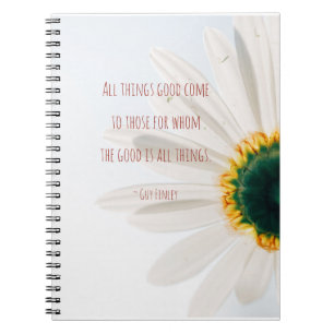 Carnet de notes à spirale "toutes les choses bon"