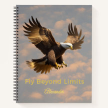 Carnet de notes Aigle Volez sans limites
