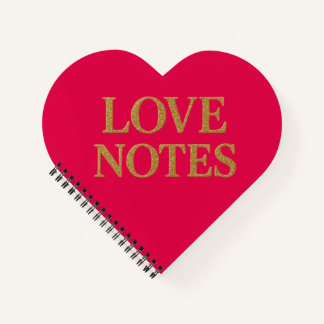 Carnet de notes d'amour.