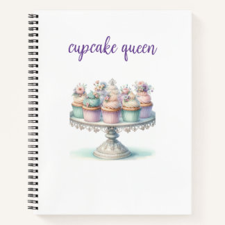 carnet de notes de cupcakes