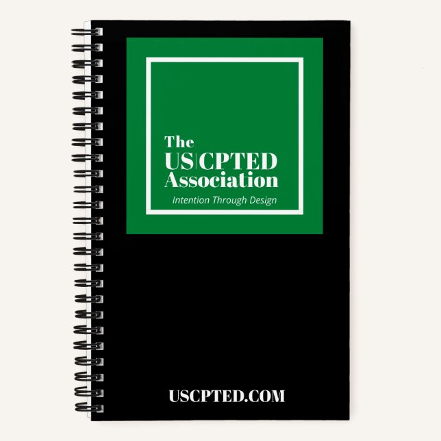 Carnet de notes de l'association américaine CPTED (Recto)