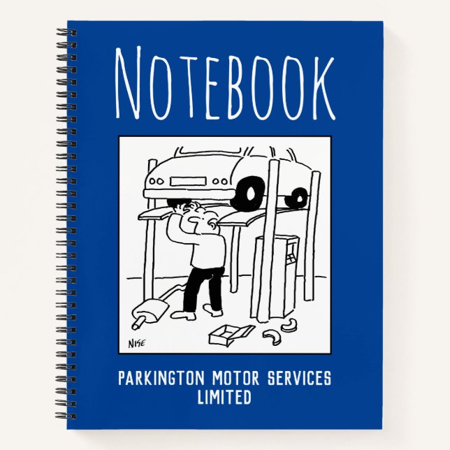 Carnet de notes de mécanicien de garage (Devant)