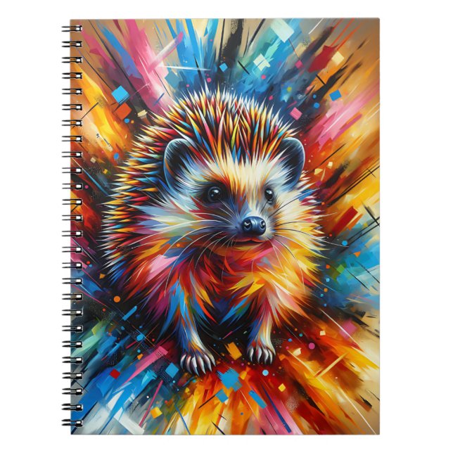 Carnet de notes Éclatement de Hérisson Néon (Devant)