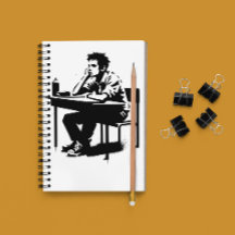 Carnet de notes en grunge avec texte personnalisé