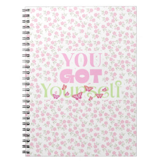 Carnet de notes en spirale de soins personnels mot