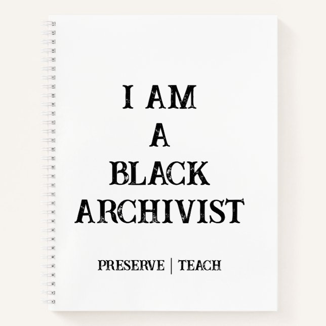 Carnet de notes en spirale pour archivistes (Devant)