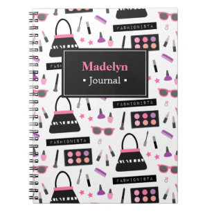 Carnet de notes Fille Maquillage Fashionista Mode