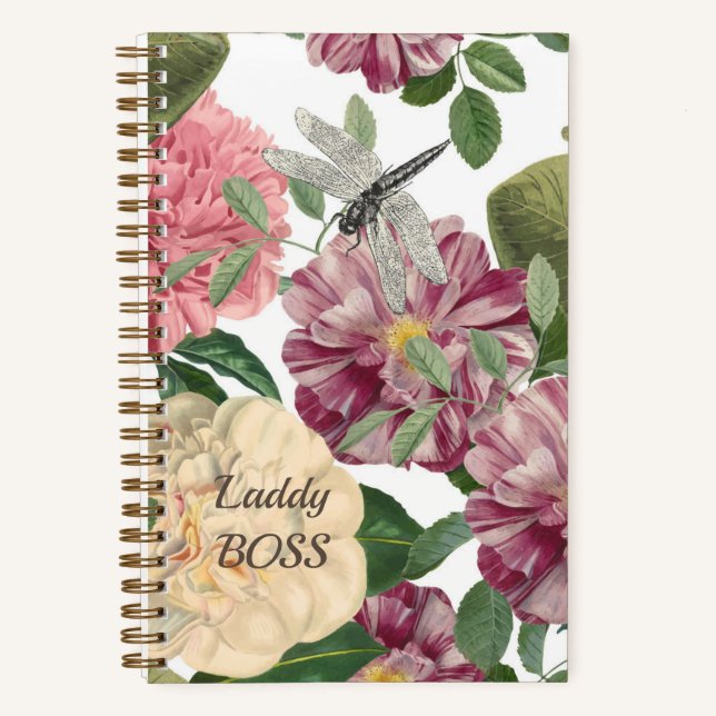 Carnet de notes Floral et Butterfly (Recto)