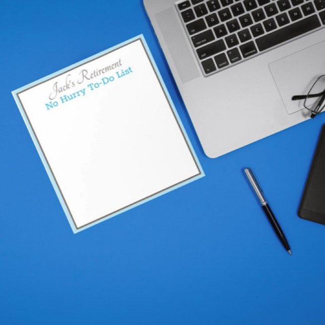 Carnet de notes humoristique de retraite personnal (Créateur téléchargé)