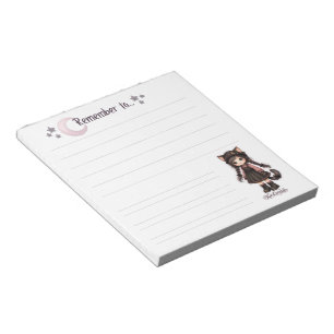 Carnet de notes Lune Chat Gothique - N'oublie pas