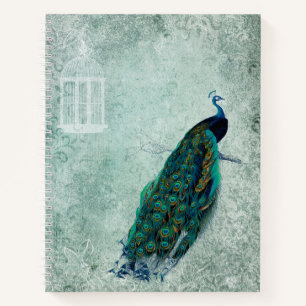Carnet de notes Peacock vintage