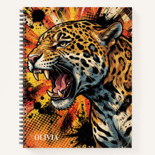 Carnet de notes personnalisé Jaguar Grognement Spi