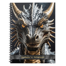 Carnet de notes photo en spirale du dragon