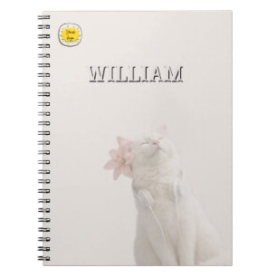 carnet de notes photo personnalisé chat