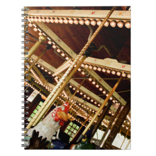 Carnet de notes photo spirale de coq carrousel vin