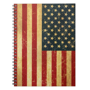 Carnet de notes photo spirale drapeau vintage grun