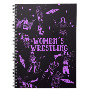 Carnet de notes pour les fans de lutte féminine