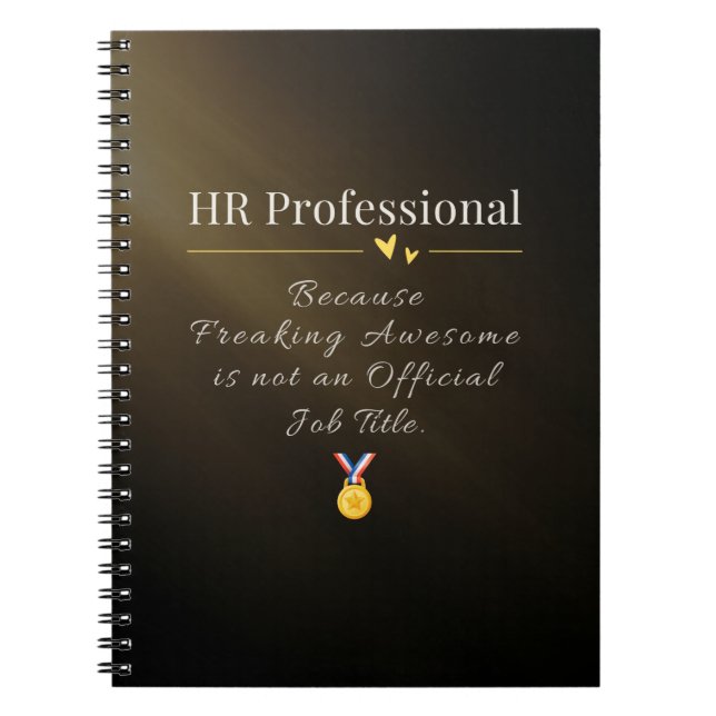 Carnet de notes pour professionnel RH – Citation d (Devant)