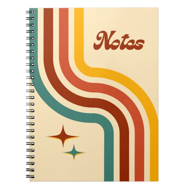 carnet de notes rétro à spirale (Devant)