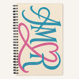 Carnet de notes romantique