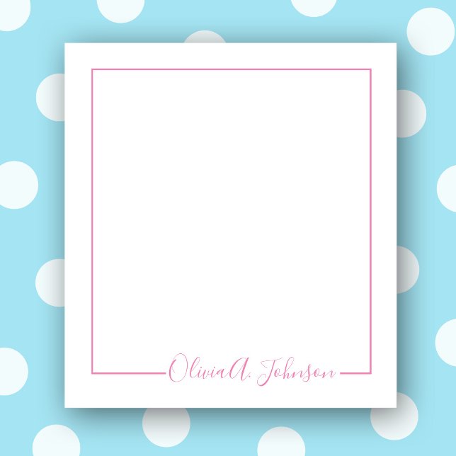 Carnet de notes simple élégant moderne à écriture  (Créateur téléchargé)