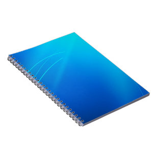 Carnet de notes spirale minimaliste bleu de luxe