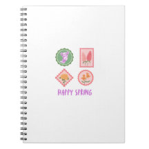 Carnet de notes tampon de printemps drôle Axolotl