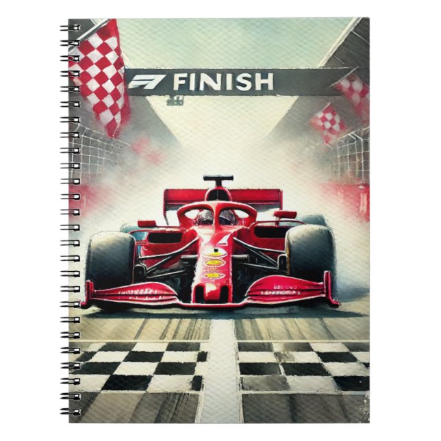 carnet de notes trendy Formule 1 (Devant)