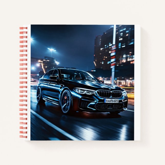 carnet de page blanche enfant avec bmw imprimé (Devant)