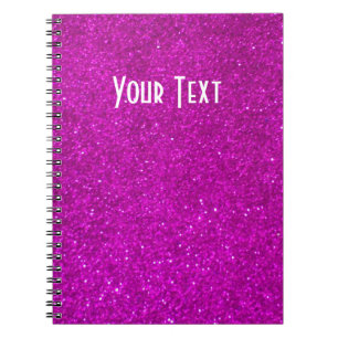 Carnet de parties scintillantes avec des lueurs
