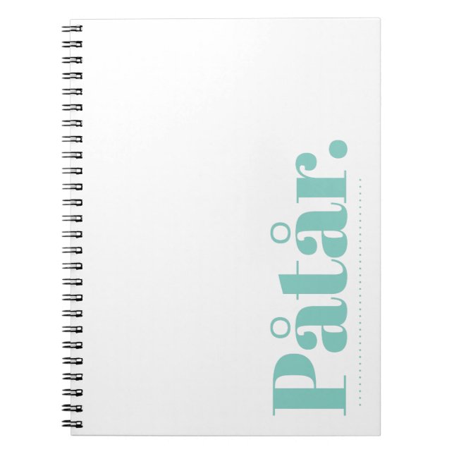 Carnet de Påtår (Devant)