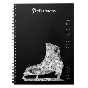 Carnet de patinage artistique - étoile d'argent