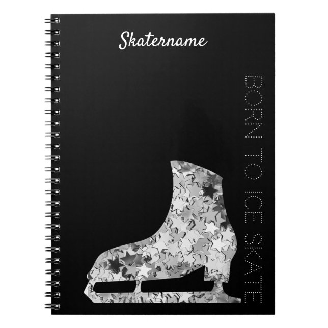 Carnet de patinage artistique - étoile d'argent (Devant)