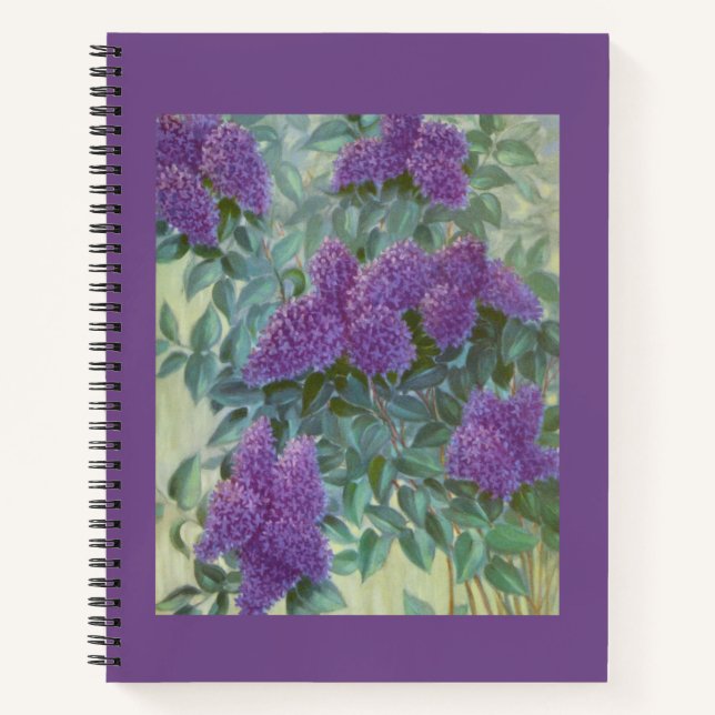 Carnet de peinture Lilac Floral Violet - Journal (Devant)