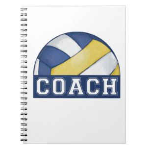 Carnet de photo d'entraîneur de volleyball