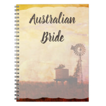 Carnet de planification de mariage de mariée austr